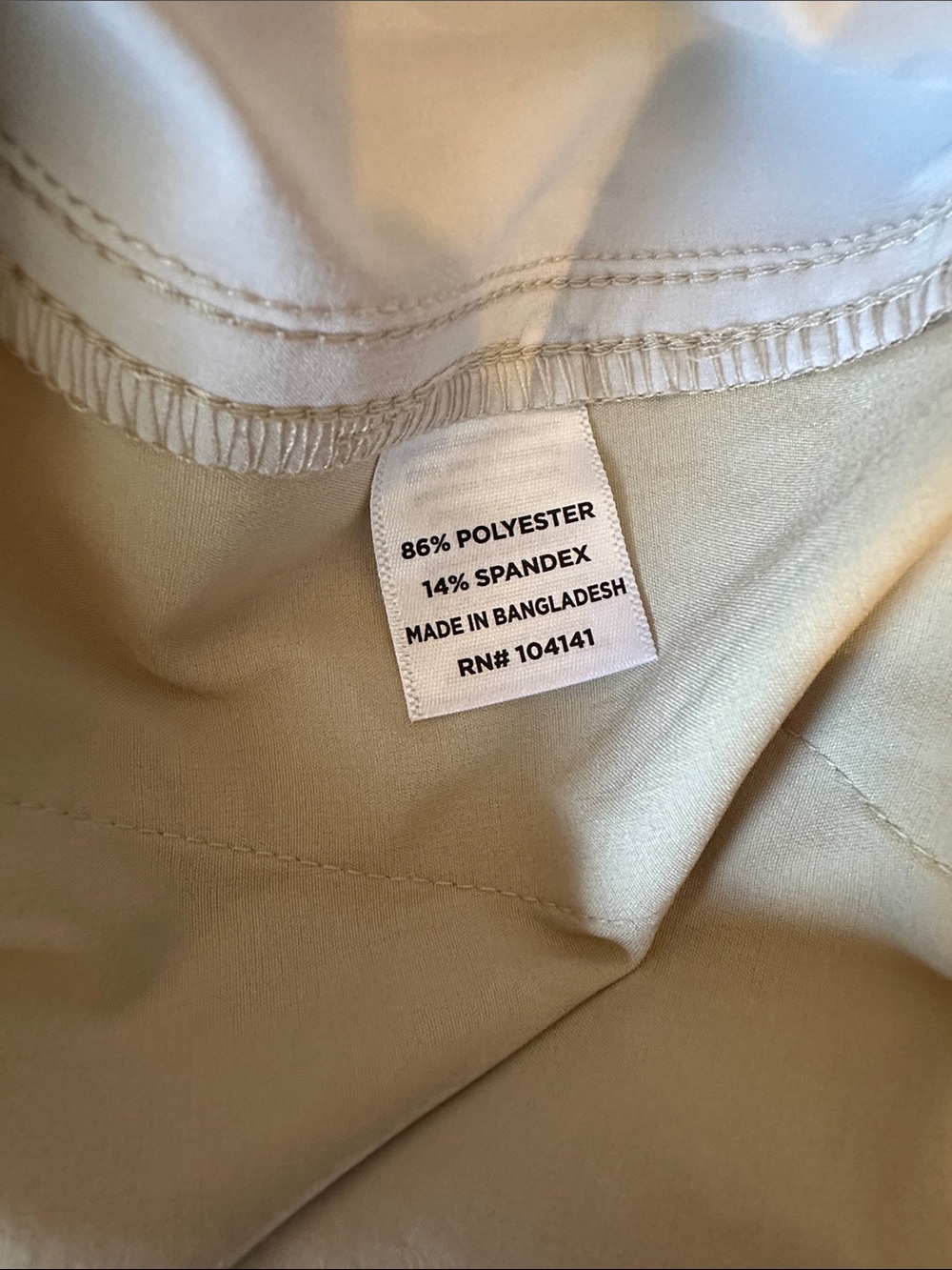 Walter Hagen Tan Chino Pants with Small White Printed Golf Balls - Picture 3 of 5